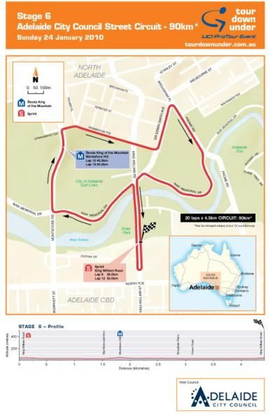 The Tour Down Under's sixth stage is normally the crowning for the race's winner.