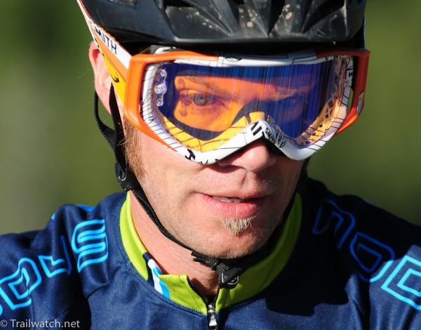 Many racers chose to use goggles today