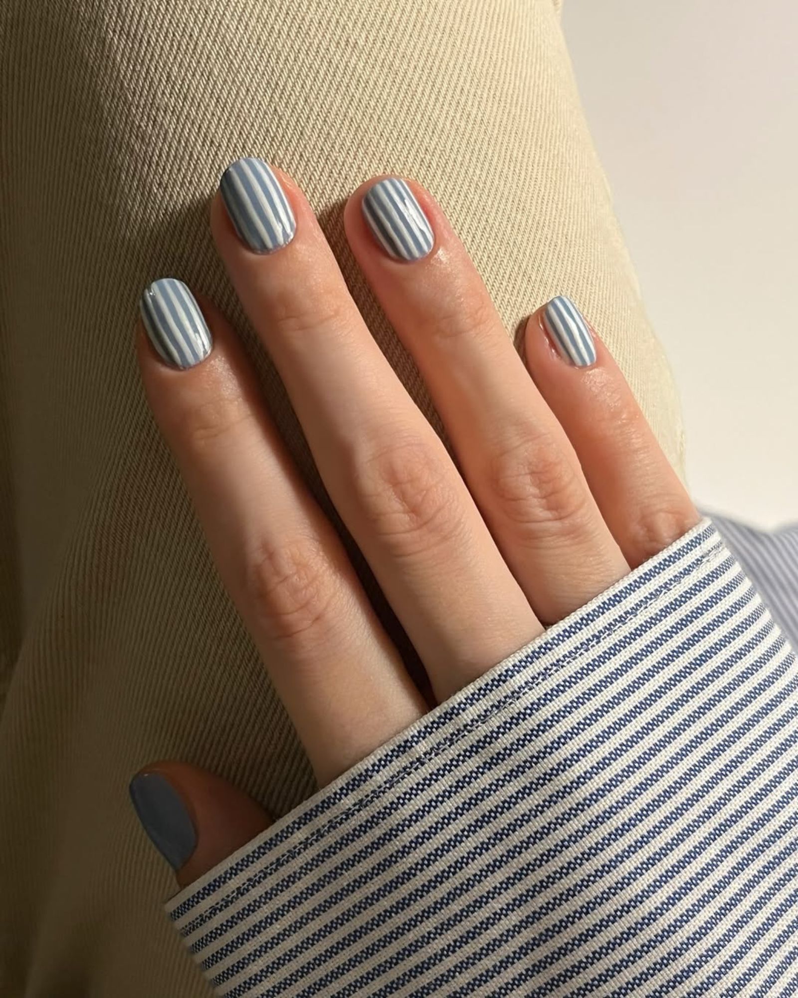 Striped Nail Art @pink_oblivion
