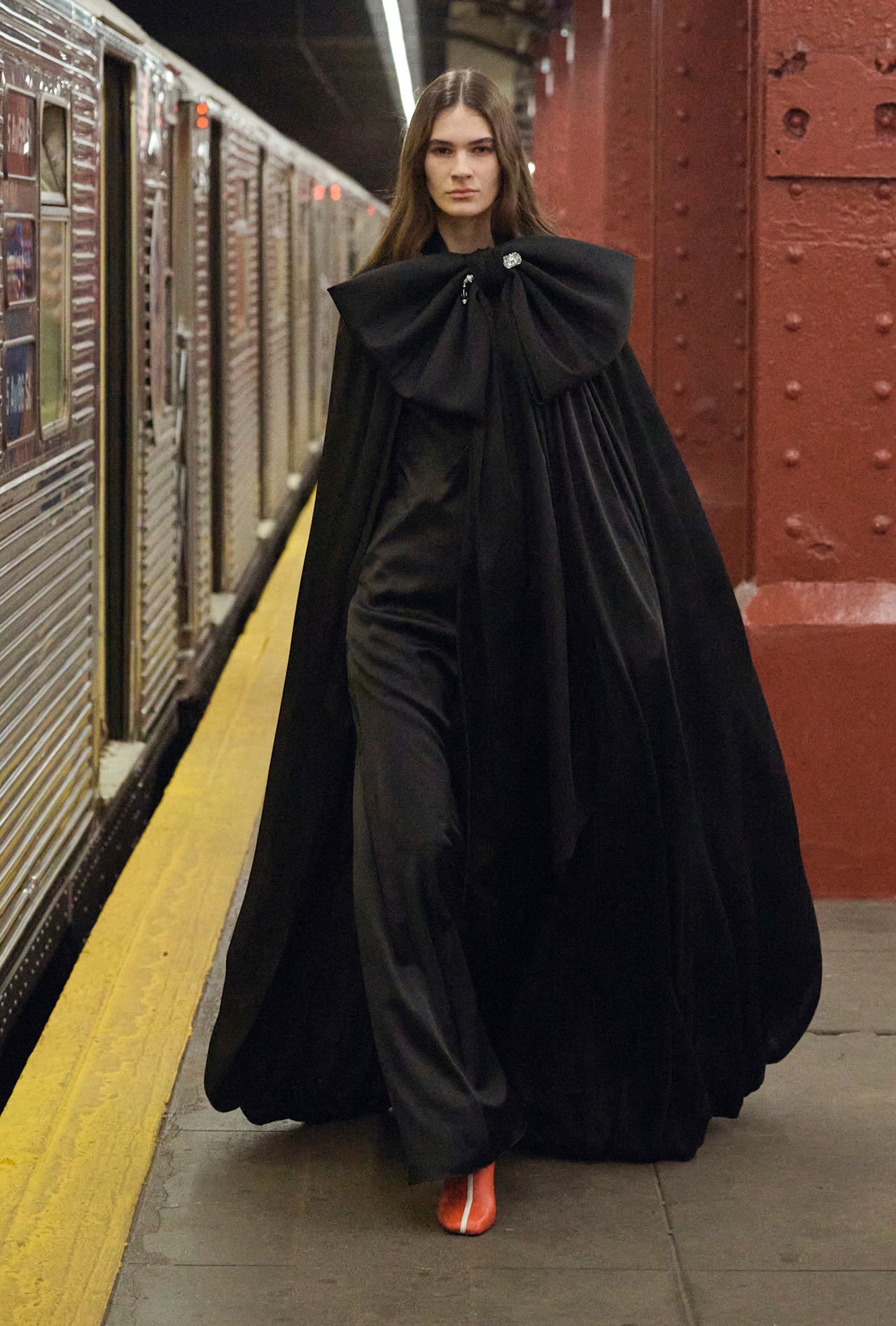 models walk the subway runway for the chanel metiers d'art 2026 show in new york city