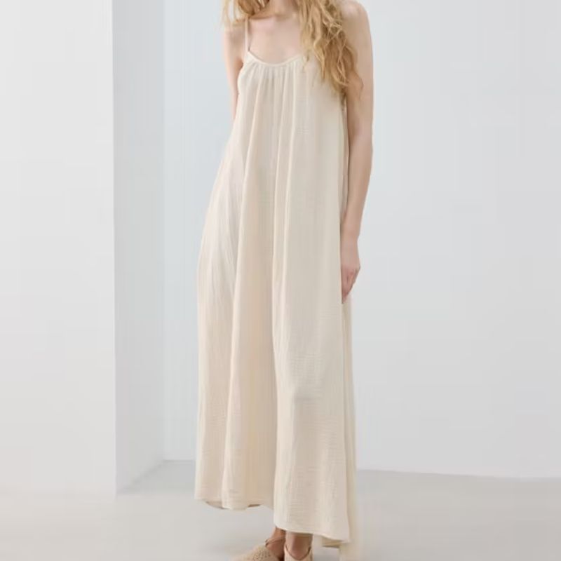 Mango, loose-fitting maxi dress
