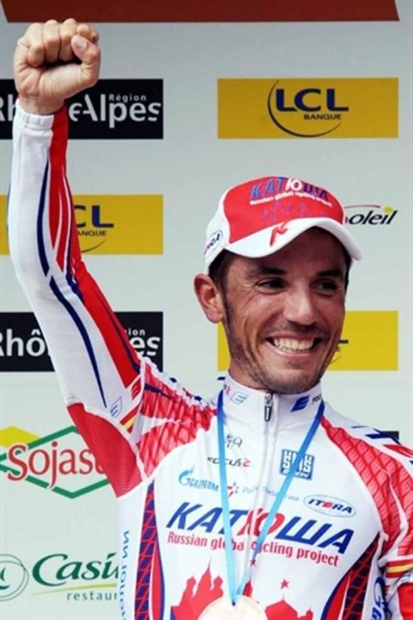 Joaquim Rodriguez (Katusha) was happy to be on the podium