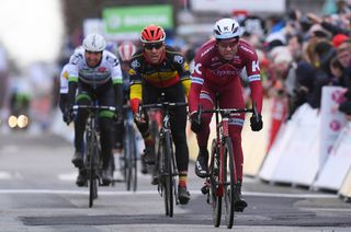 Alex Kristoff riding to third place at Paris-Nice