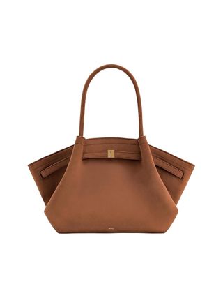 JW PEI, Jw Pei Women's Hana Medium Faux Suede Tote Bag - Brown