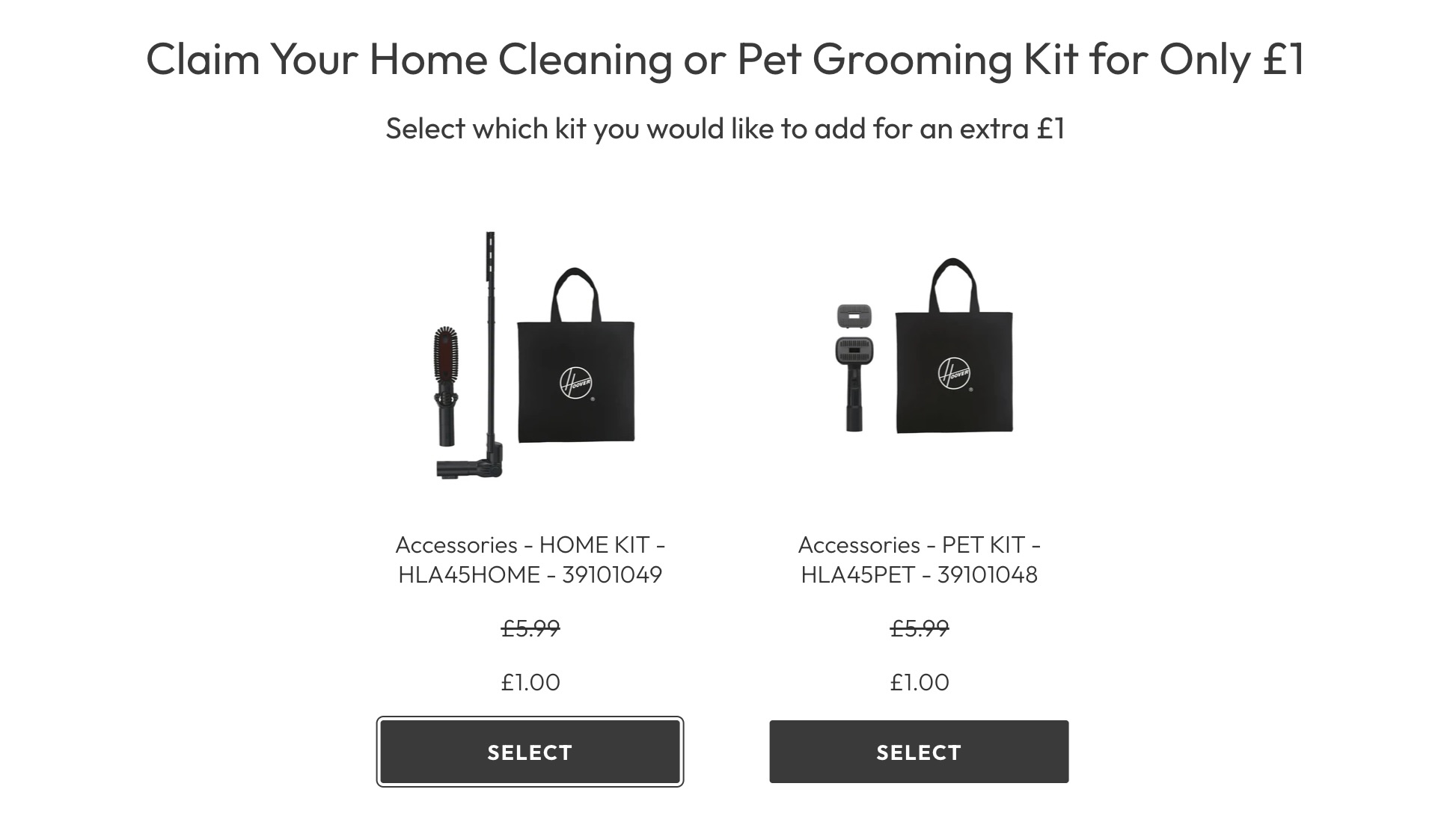 Hoover accessories kit deal