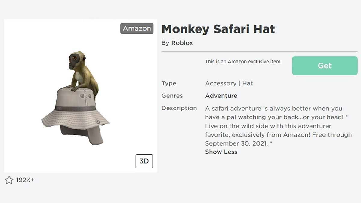 How to get the Roblox Monkey Safari Hat on PC for free