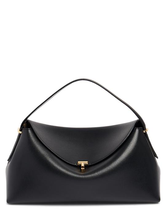 T-Lock Palmellata Leather Top Handle Bag - Toteme - Women - Black - Unique