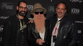 JC Curleigh, Cesar Guekian and Billy Gibbons in 2019