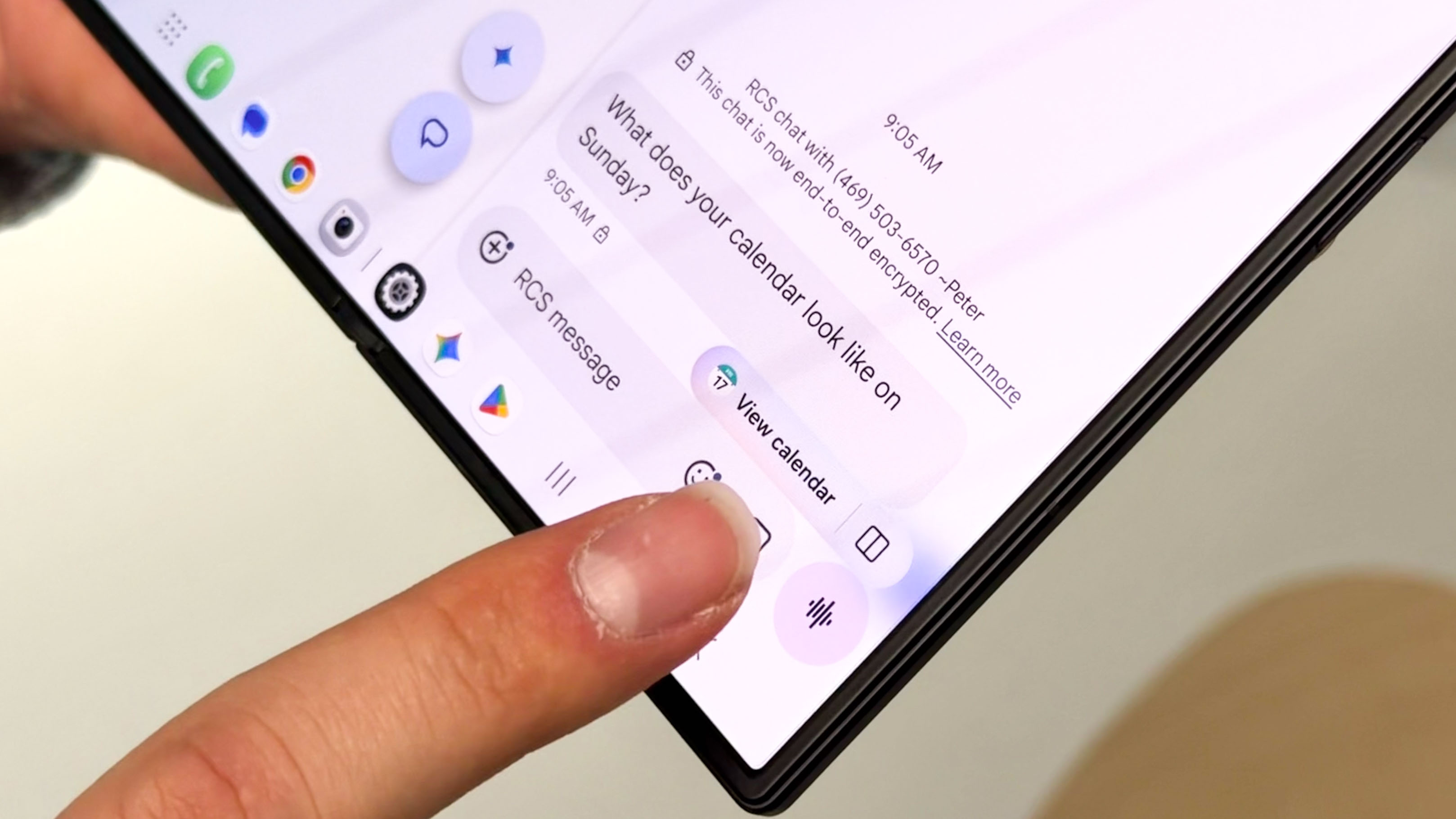 Galaxy Z Fold 8 shown in hand