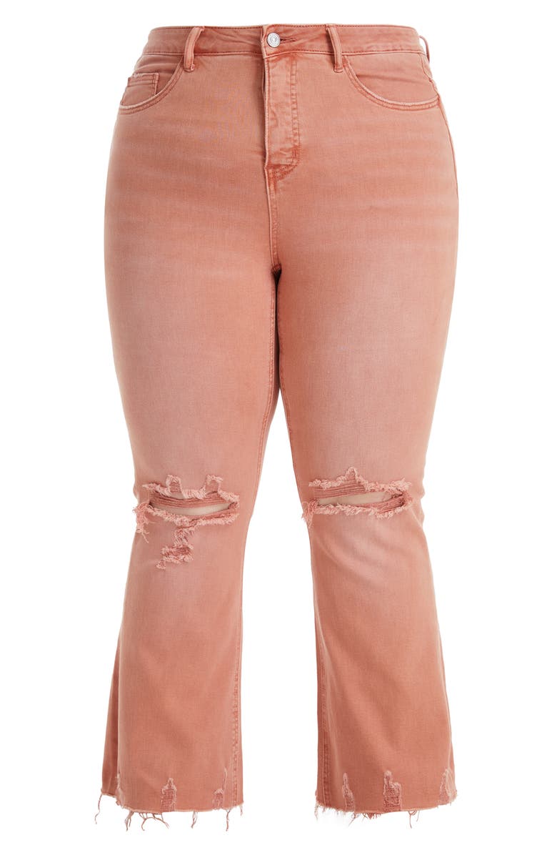 Emily High Waist Distressed Straight Leg Jeans