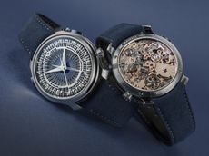 watches on blue background