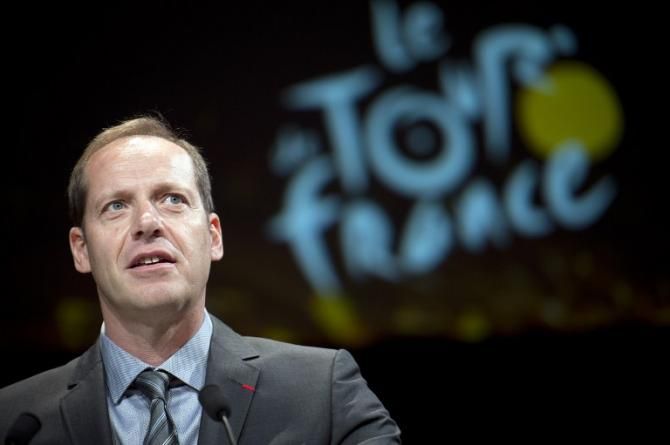 Race director Christian Prudhomme presents the 2015 Tour de France route