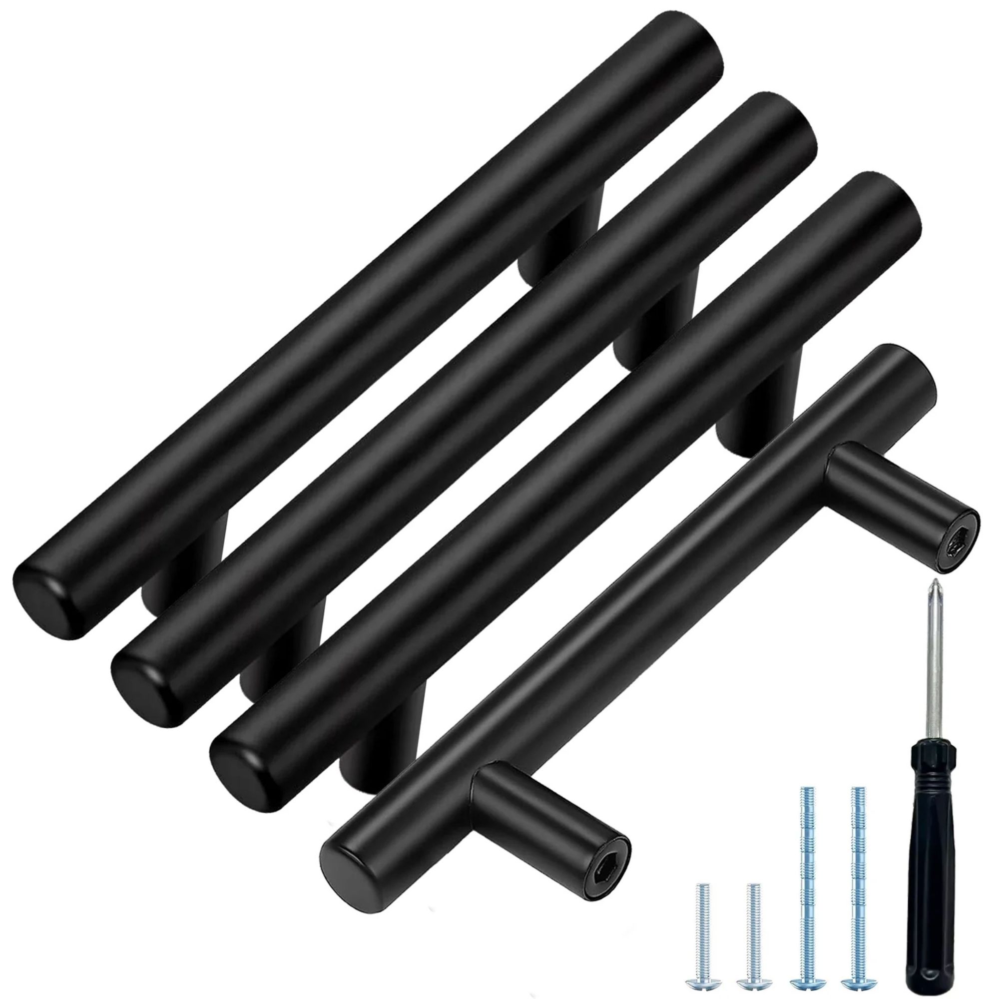  30 Pack Matte Black Cabinet Handles