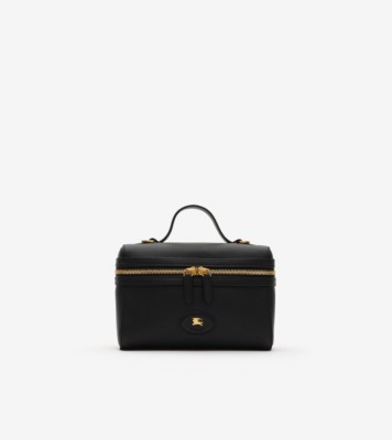 Bloomsbury Vanity Bag in Black/calico Beige - Women, Leather | Burberry&amp;reg; Official