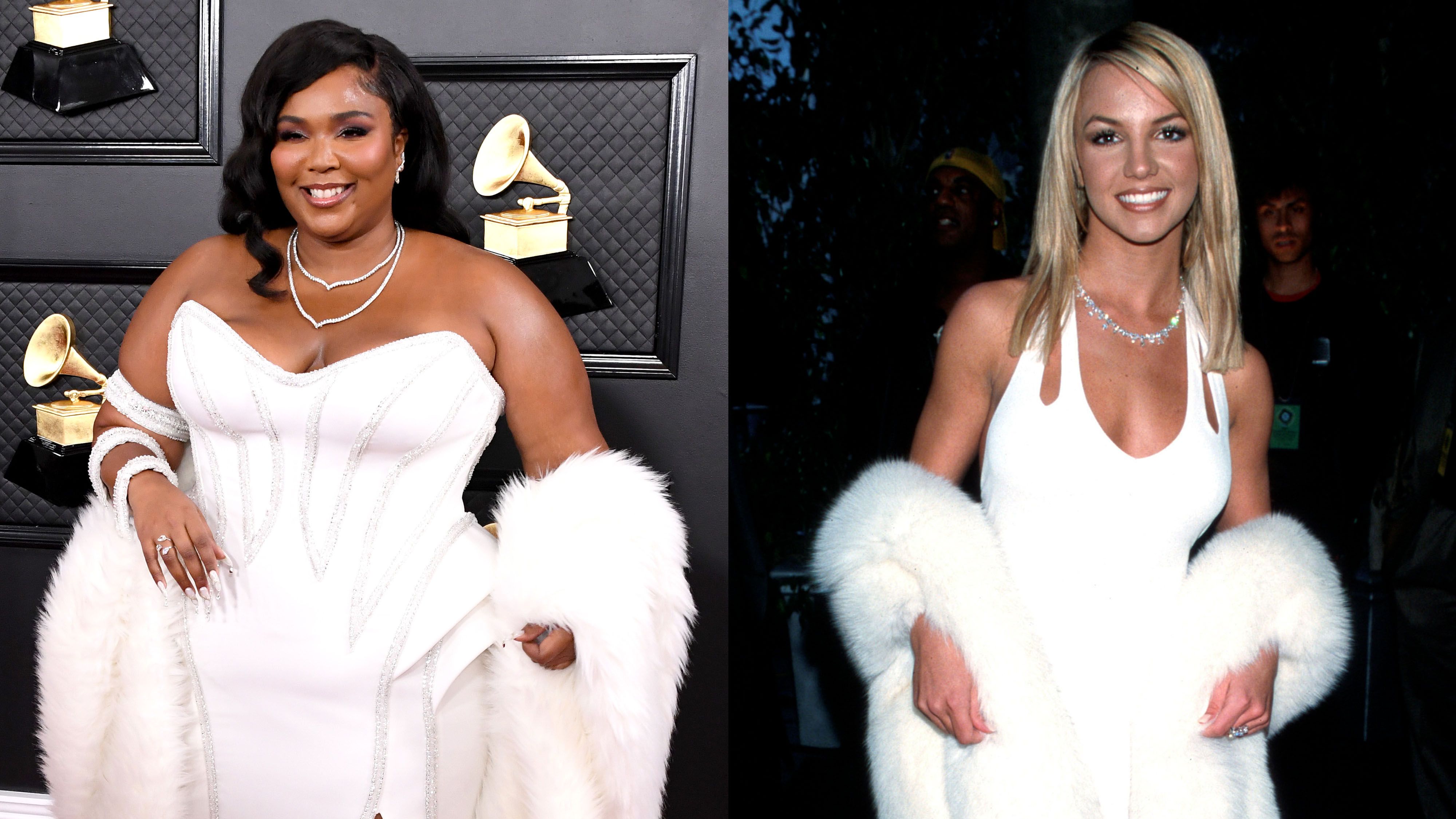 White, Clothing, Red carpet, Dress, Shoulder, Carpet, Gown, Fashion, Fur, Flooring,