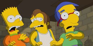 the simpsons treehouse of horror bart, milhouse and nelson