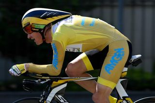 Australia's Michael Rogers (HTC-Columbia) was quicker than his general classification rivals.