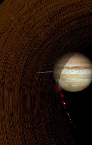 Comet Impact Into Jupiter (Artist's Concept)