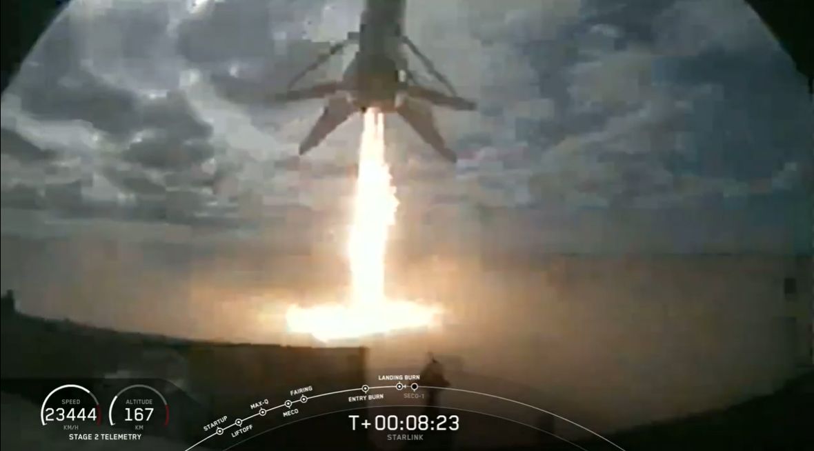 SpaceX launched 60 Starlink satellites into orbit on its most flown Falcon 9 rocket yet, which made its fourth launch and landing, on Nov. 11, 2019.