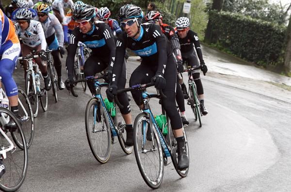 Christopher Sutton and his Team Sky mates