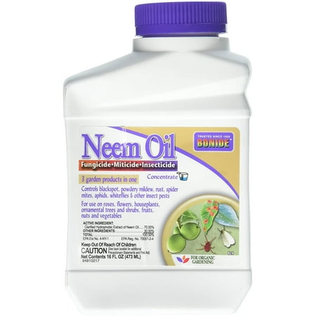 Bonide Neem Oil Insecticide Miticide Concentrate - Liquid Fungicide - 16 Fl Oz