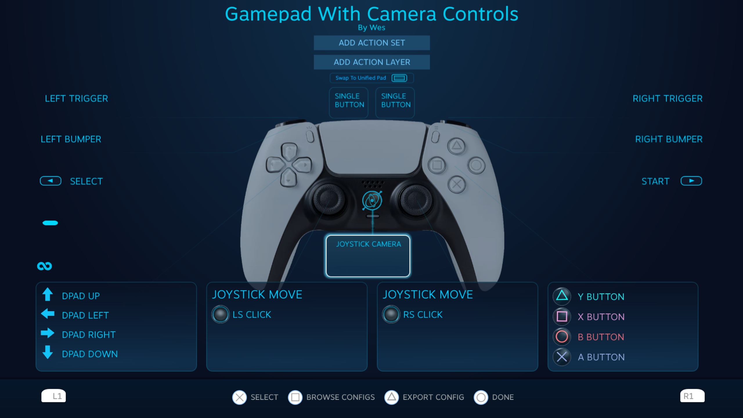 DualSense config