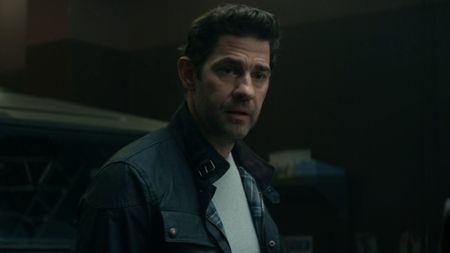 Jack Ryan (John Krasinski) speaks to Jim Greer in Tom Clancy's Jack Ryan: Ghost War.
