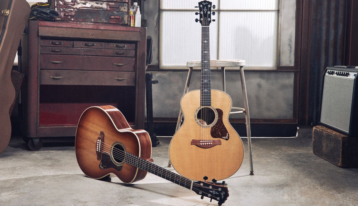 Two of Taylor&#039;s new Gold Label Collection guitars