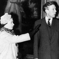 Royalty - Queen Elizabeth II and Sir Anthony Blunt - Courtauld Institute of Art