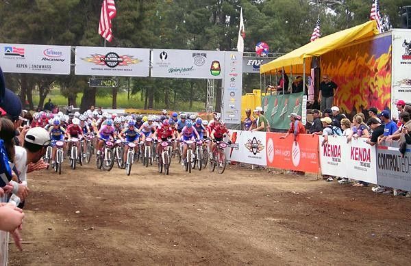 The start of the women&rsquo;s pro XC.