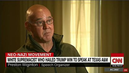 Preston Wiginton defends white supremacy on CNN.