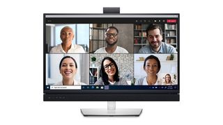 Product shot of Dell C2722DE, one of the best monitors with webcam