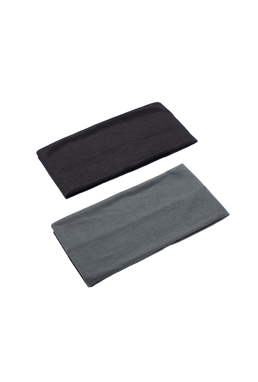 scunci, Extra Wide Headbands - Gray/Black