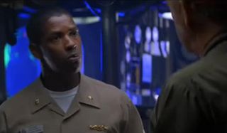 Denzel Washington as a Naval officer in Crimson Tide