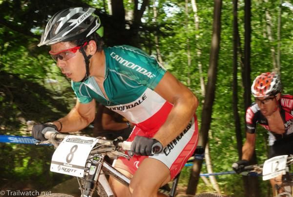 Marco Fontana (Cannondale) with a lock on third place