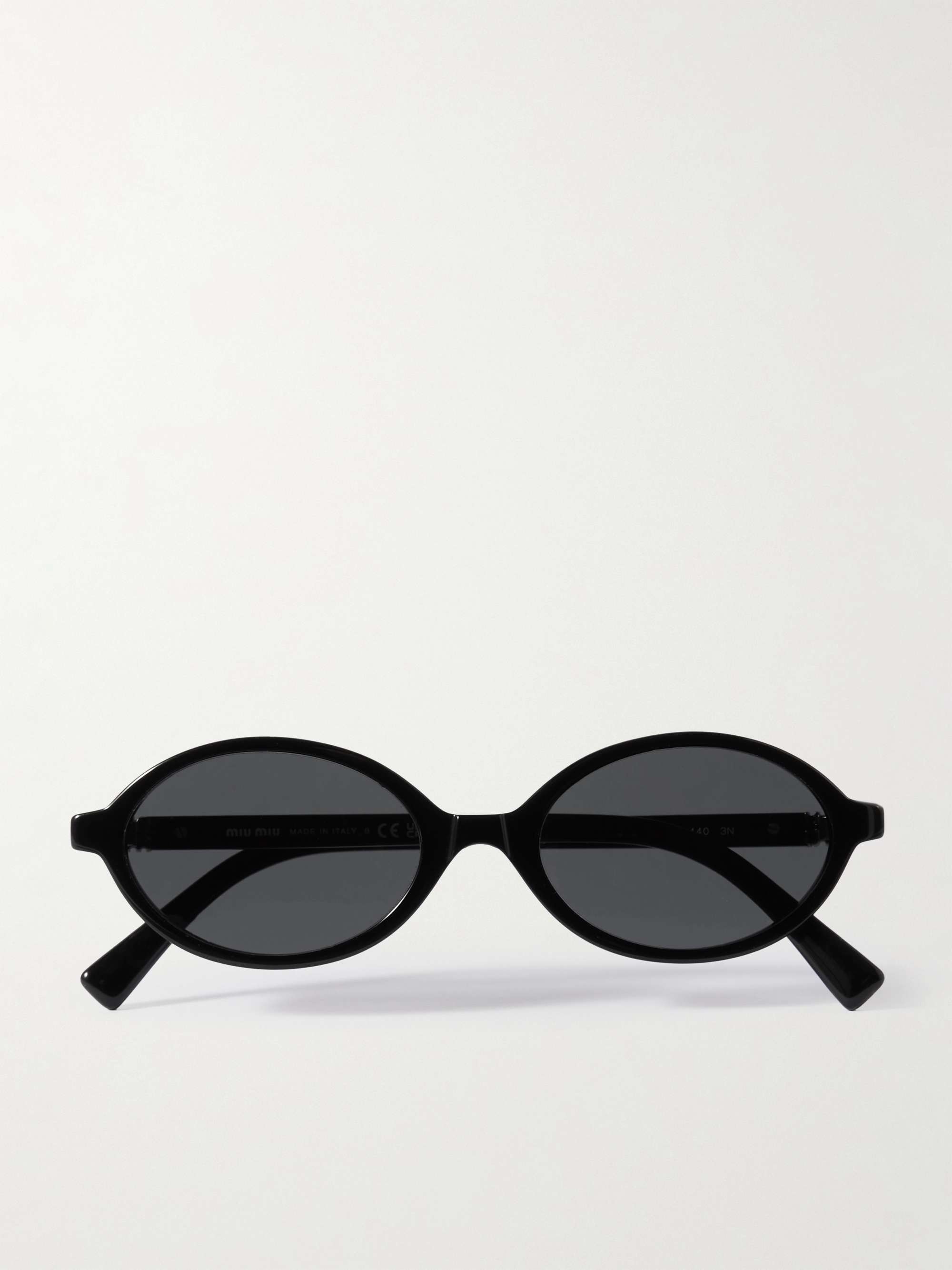 Oval-Frame Acetate Sunglasses