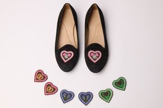 Chatelles Slippers W/ Exchangeable Hearts From Margherita's Personal Collection