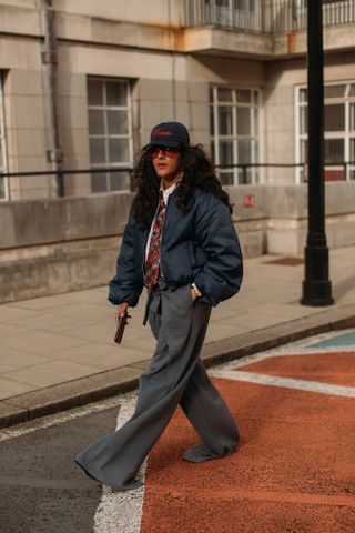 London Fashion Week Street Style: Ties