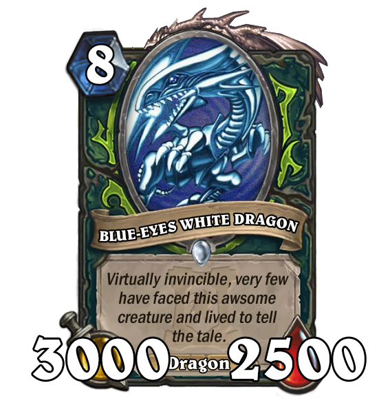 Hearthstone Custom Demon Hunter Card Community Fanmade Blue Eyes White Dragon
