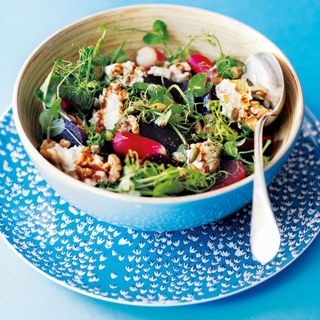 Beetroot and Ricotta Salad with Pomegranate Molasses