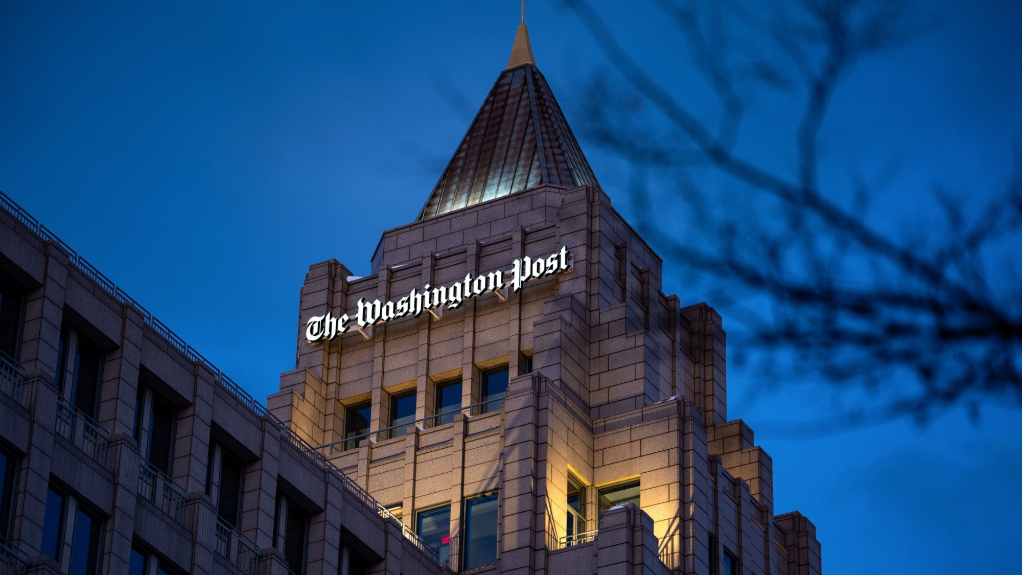 The headquarters of The Washington Post in Washington, D.C. 