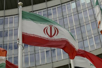 The Iranian flag.