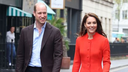 Kate Middleton's poppy red coat 