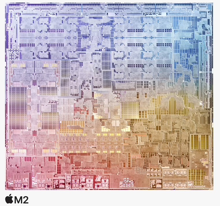 Apple M2 Chip dieshot