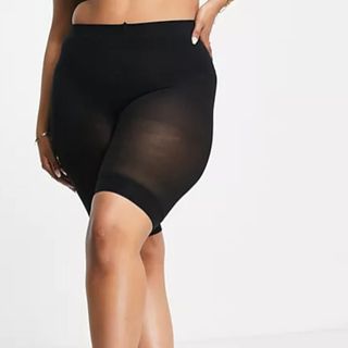 ASOS DESIGN Curve anti-chafing shorts in black
