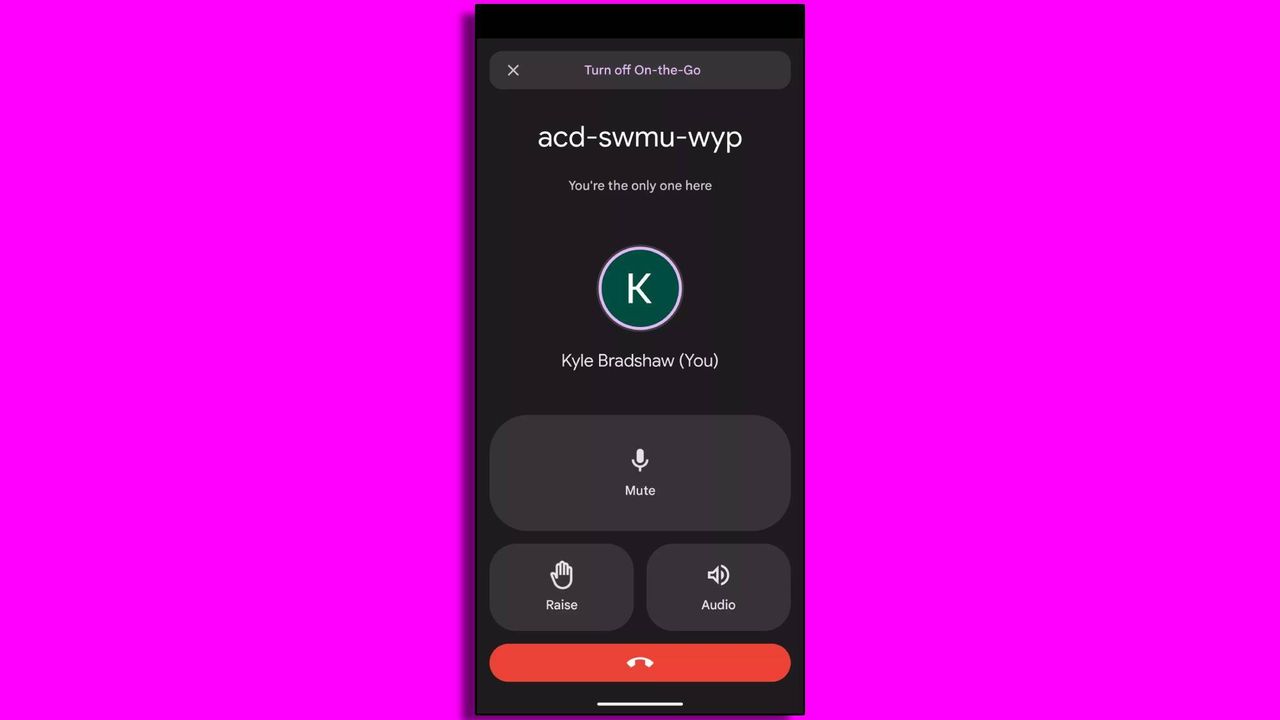 on the go feature screenshot