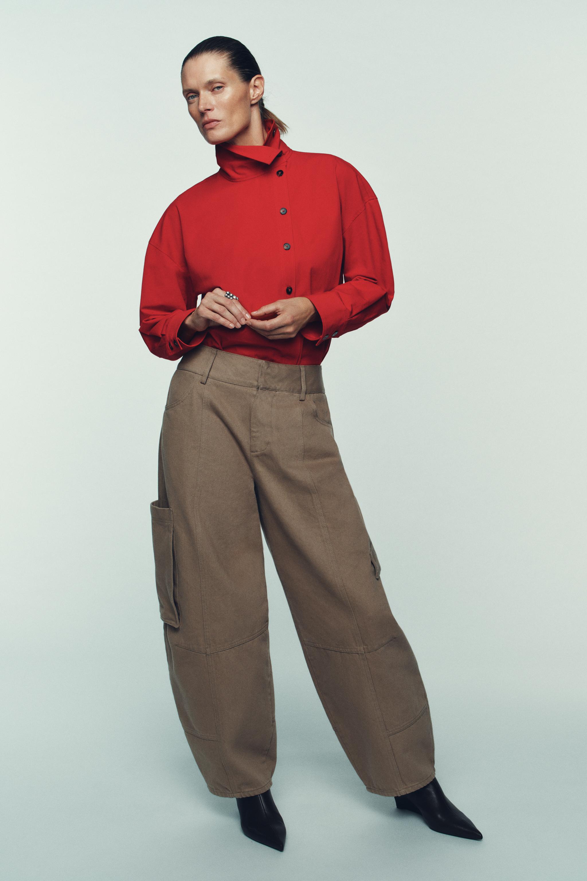 High Collar Wrap Shirt