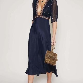 Rixo Current Season - Navy Dress.