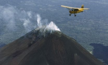 Flying through volcanic ash 