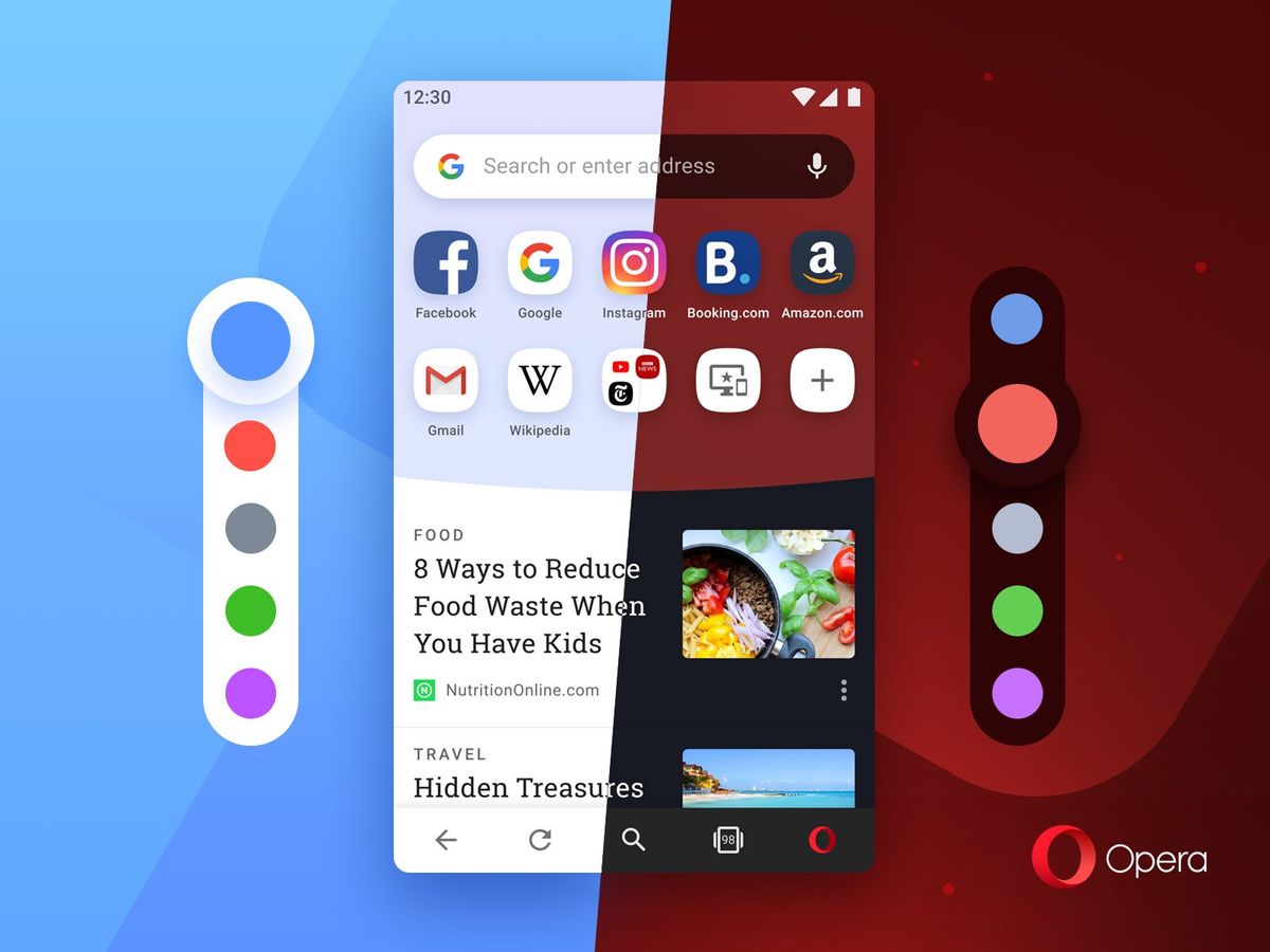 Opera Mobile&#039;s new themes